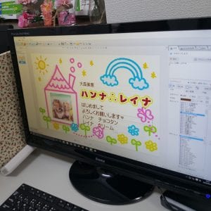 手作り名刺制作風景