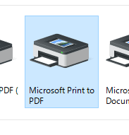 Microsoft Print to PDF