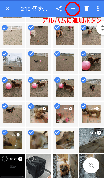 何百枚もの写真をいっきに選択