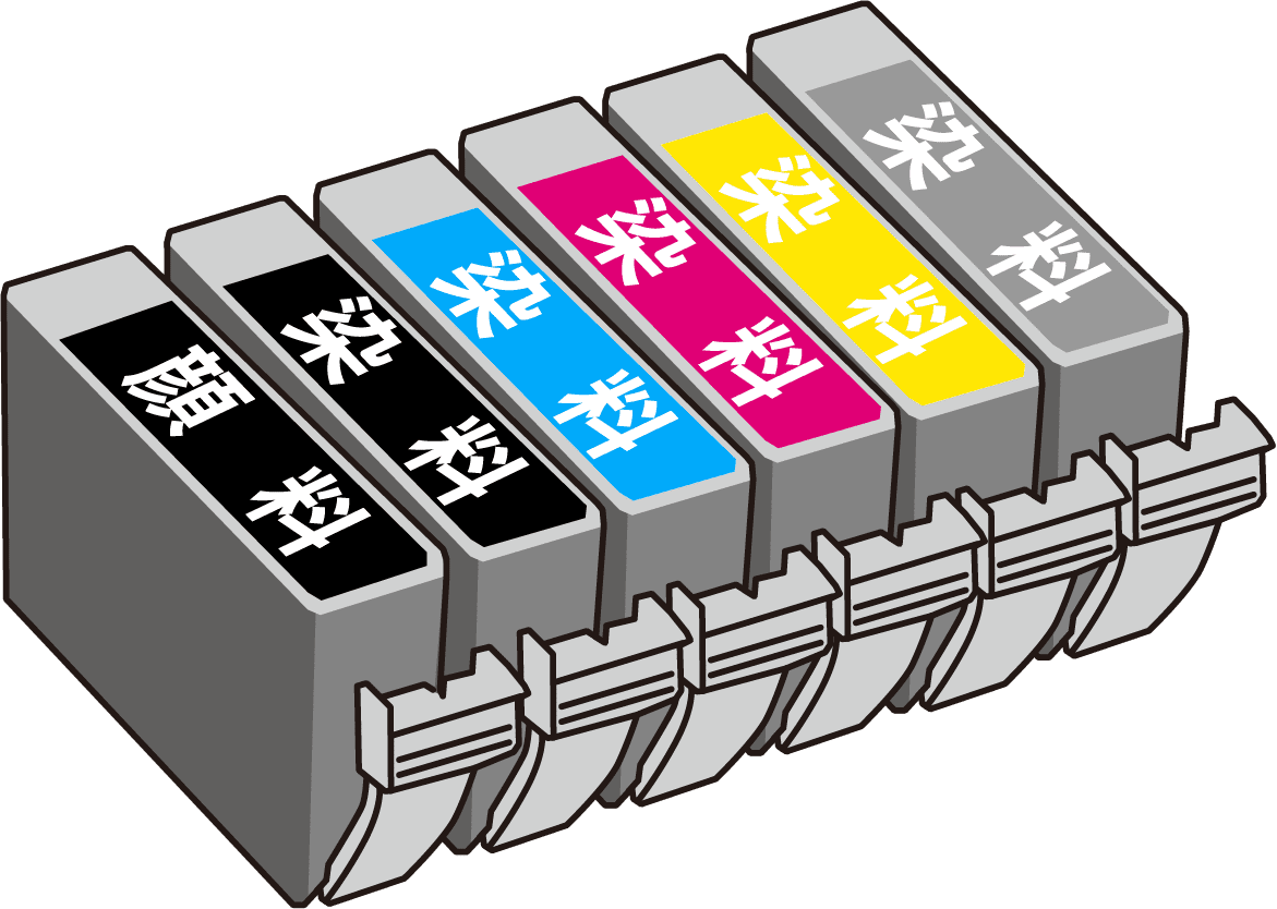 キャノンの6色プリンターの色構成