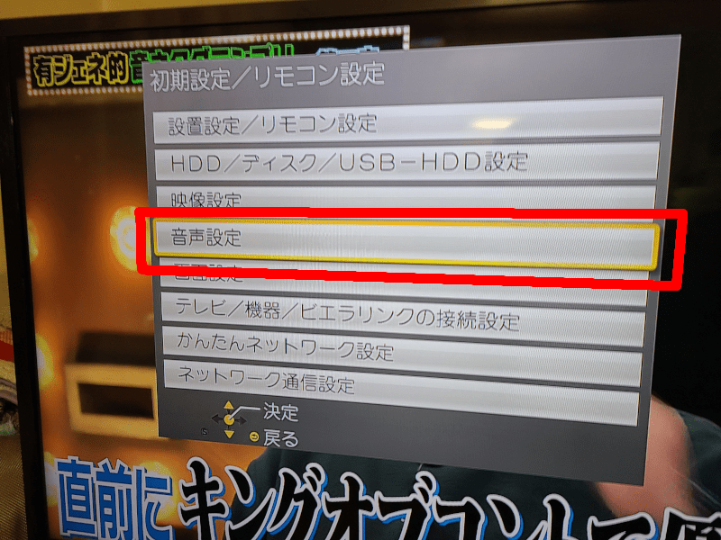 DIGA 音声設定
