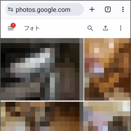 Web版のGoogleフォト