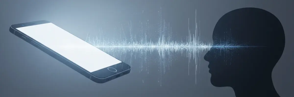 スマホに考えを見抜かれているイメージ