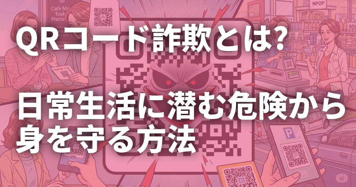 QRコード詐欺とは? 日常生活に潜む危険から身を守る方法